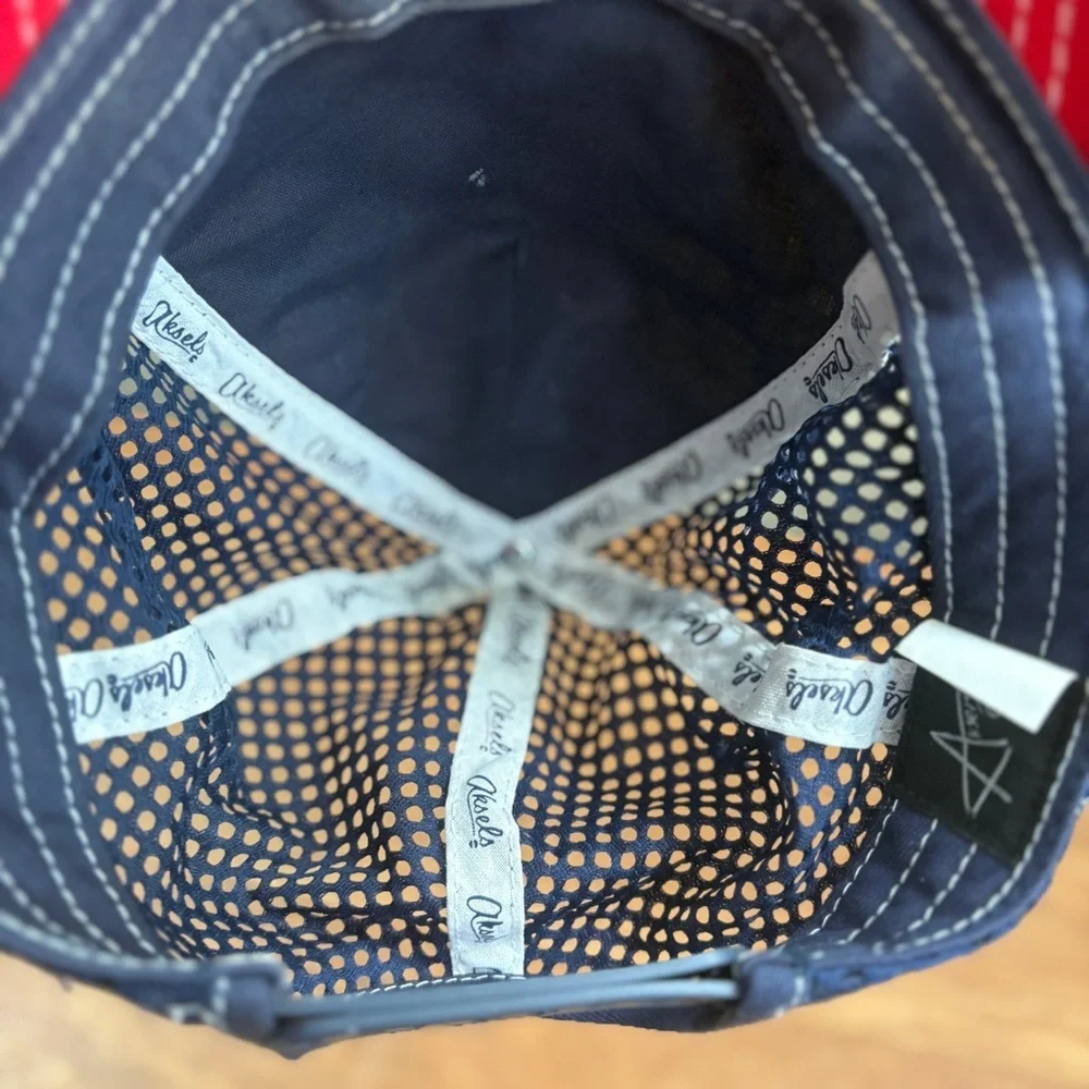 Colorado White Quilted Mesh Back Adjustable Trucker Unisex Hat with C Logo